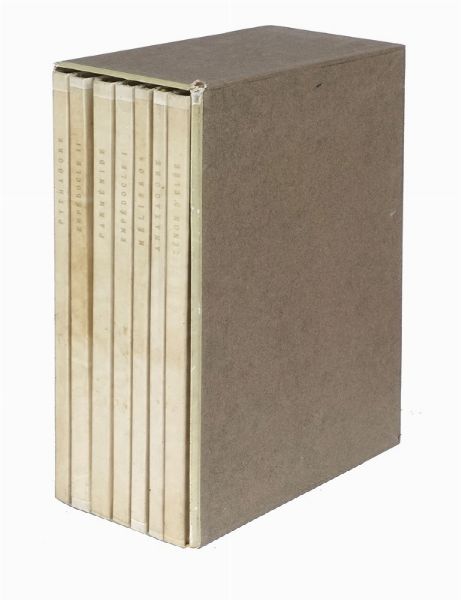 Serie dei filosofi greci presocratici.  - Asta Libri, autografi e manoscritti - Associazione Nazionale - Case d'Asta italiane