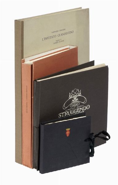 RAFFAELE CARRIERI : Lotto di 4 libri d'artista.  - Asta Libri, autografi e manoscritti - Associazione Nazionale - Case d'Asta italiane