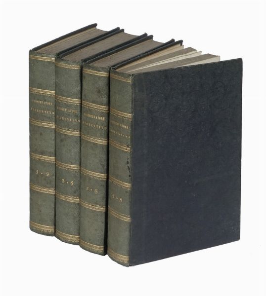 Marco Lastri : L'osservatore fiorentino sugli edifizj della sua patria [...]. Tomo primo (-ottavo).  - Asta Libri, autografi e manoscritti - Associazione Nazionale - Case d'Asta italiane
