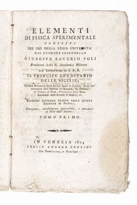 GIUSEPPE SAVERIO POLI - Lotto composto di 5 edizioni de Gli elementi di fisica sperimentale.