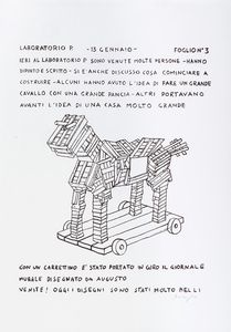 VITTORIO BASAGLIA - Laboratorio P. Marco Cavallo. Con 27 serigrafie di Vittorio Basaglia.