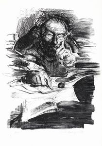 ERASMUS ROTERODAMUS : Elogio della Follia. Testo originale latino e traduzione italiana con le 82 vignette marginali disegnate da Hans Holbein il Giovane e 31 tavole di Pietro Annigoni.  - Asta Libri, autografi e manoscritti - Associazione Nazionale - Case d'Asta italiane