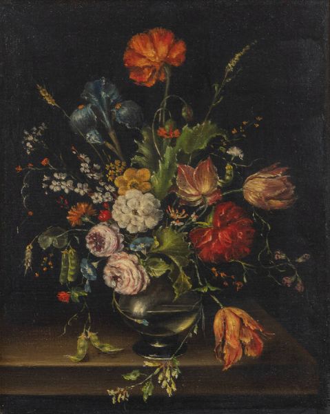 JOLANDA KROL Polonia XX secolo : Natura morta 1990  - Asta Dipinti - Associazione Nazionale - Case d'Asta italiane