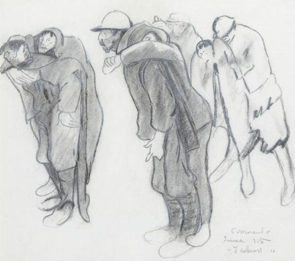 PIETRO MORANDO Alessandria 1892 - 1980 : Colerosi 1915  - Asta Dipinti - Associazione Nazionale - Case d'Asta italiane