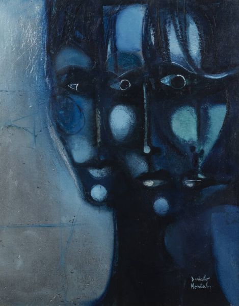 DEDALO MONTALI Cagliari 1909 - 2001 Rodello (TO) : La sdoppiata 1978  - Asta Dipinti - Associazione Nazionale - Case d'Asta italiane