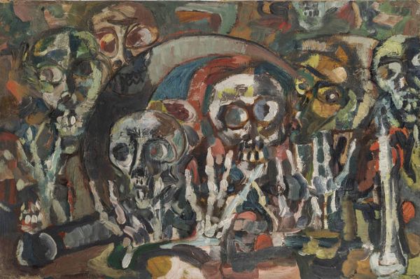 CARLO LORO Lonigo (VI) 1915 - 2002 Torino : Senza titolo 1968  - Asta Dipinti - Associazione Nazionale - Case d'Asta italiane