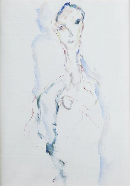ERNESTO TRECCANI Milano 1920 - 2009 : Figura  - Asta Dipinti - Associazione Nazionale - Case d'Asta italiane