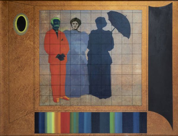 GUIDO BIASI Napoli 1933 - 1983 Parigi : Mnmothque (117) Parigi 1971  - Asta Dipinti - Associazione Nazionale - Case d'Asta italiane