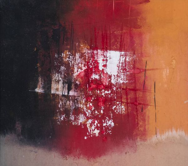 KATSUTOMI HORIKI Tokyo 1929 - 2021 Cigliano (Vc) : Composizione  - Asta Dipinti - Associazione Nazionale - Case d'Asta italiane