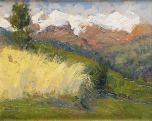 FELICE VELLAN Torino 1889 - 1976 - Val d'Ayas 1924