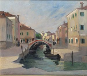 FELICE VELLAN Torino 1889 - 1976 - A Burano 1936