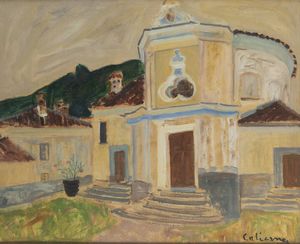 GIOSUE' CALIERNO Caserta 1897 - 1968 Pietra Ligure (SV) - Cumiana - Chiesa della Confraternita
