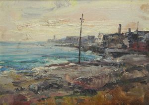 LIDIO AJMONE Coggiola (VC) 1884 - 1945 Andezeno (TO) - Paese sul mare