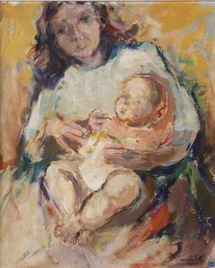 MARIO MICHELETTI Balzola Monferrato (AL) 1892 - 1975 Torino - Maternit