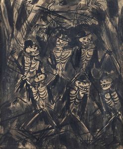 LUIGI SPAZZAPAN Gradisca d'Isonzo (GO) 1889 - 1958 Torino - Grottesco anni'40