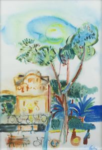 ENRICO PAULUCCI Genova 1901 - 1999 Torino - Scorcio ligure