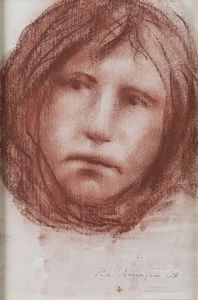 PIETRO ANNIGONI Milano 1910 - 1988 Firenze - Volto