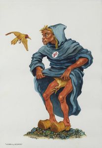 LORENZO ALESSANDRI Torino 1927 - 2000 Giaveno (TO) - Uccellisecondo 1984