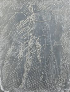 SANDRO CHERCHI Genova 1911 - 1998 Torino - Due figure 1997