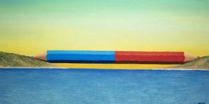 ANTONIO BENCICH Biella 1949 - Il ponte sullo stretto 2001