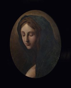 PITTORE ANONIMO - Volto della Vergine XVIII secolo