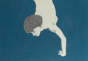 CAMILLO FRANCIA Casale Monferrato (AL) 1955 - Figura sott'acqua