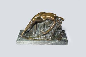 CORRADO BETTA Asti (AT) 1870 - 1935 Torino - Nudo femminile