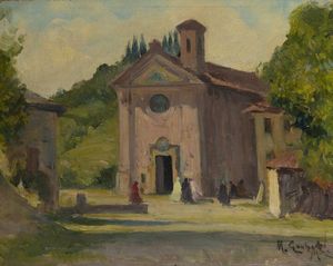 MARIO GACHET Torino 1879 - 1981 - Chiesa di San Raffaele Cimena