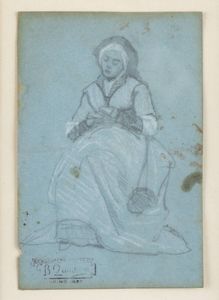 GIOVANNI BATTISTA QUADRONE Mondov (CN) 1844 - 1898 Torino - Ritratto di fanciulla