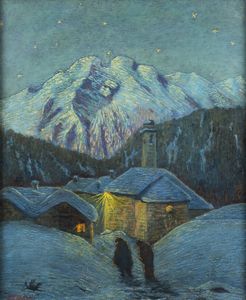 SEVERINO FERRARIS Prestinone (VB) 1903 - 1979 - Notturno lunare 1968