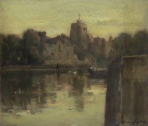 VENANZIO ZOLLA Colchester (Regno Unito) 1880 - 1961 Torino - Sul fiume