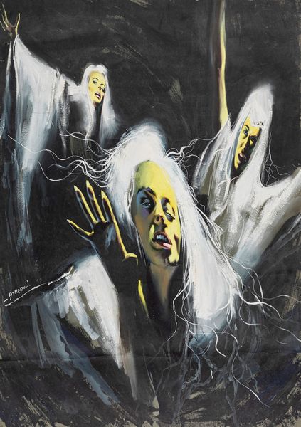 Symeoni (Sandro Simeoni) : La maschera e l'incubo  - Asta Bozzetti Cinematografici   - Associazione Nazionale - Case d'Asta italiane