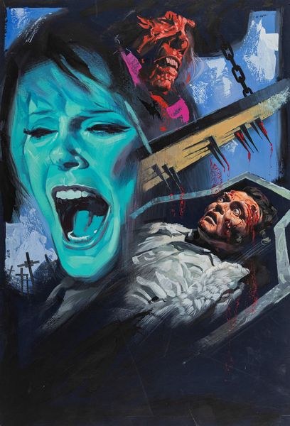 Piero Ermanno Iaia : Gli orrori del castello di Norimberga  - Asta Bozzetti Cinematografici   - Associazione Nazionale - Case d'Asta italiane