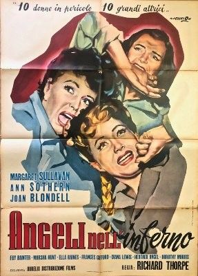 Angelo Cesselon : Angeli nell'inferno  - Asta Bozzetti Cinematografici   - Associazione Nazionale - Case d'Asta italiane