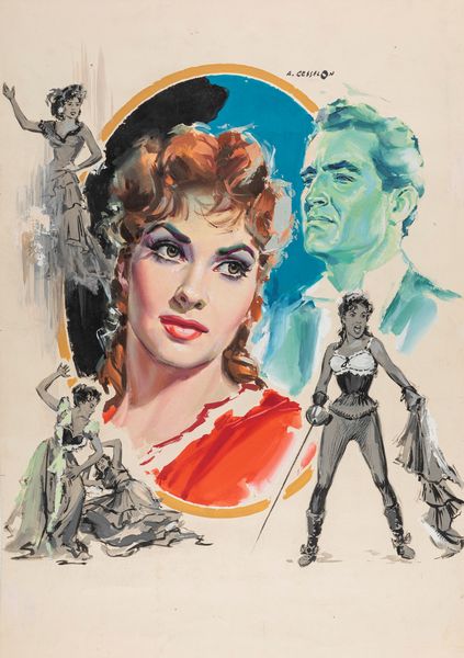 Angelo Cesselon : La donna pi bella del mondo  - Asta Bozzetti Cinematografici   - Associazione Nazionale - Case d'Asta italiane