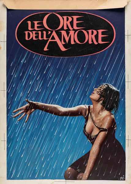 Francesco Fiorenzi : Le ore dell'amore  - Asta Bozzetti Cinematografici   - Associazione Nazionale - Case d'Asta italiane