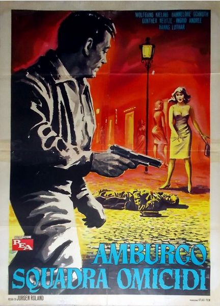 A.N.I. (autore non identificato) : Amburgo squadra omicidi  - Asta Bozzetti Cinematografici   - Associazione Nazionale - Case d'Asta italiane