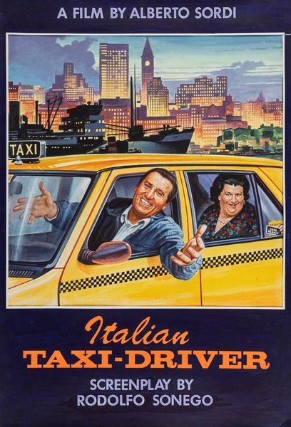 A.N.I. (autore non identificato) : Italian Taxi Driver  - Asta Bozzetti Cinematografici   - Associazione Nazionale - Case d'Asta italiane