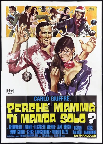 Symeoni (Sandro Simeoni) : Perch mamma ti manda solo?  - Asta Bozzetti Cinematografici   - Associazione Nazionale - Case d'Asta italiane