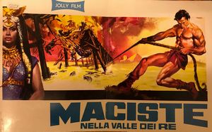 Giuliano Nistri : Maciste nella Valle dei Re  - Asta Bozzetti Cinematografici   - Associazione Nazionale - Case d'Asta italiane