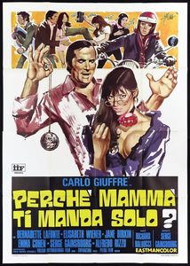 Symeoni (Sandro Simeoni) : Perch mamma ti manda solo?  - Asta Bozzetti Cinematografici   - Associazione Nazionale - Case d'Asta italiane