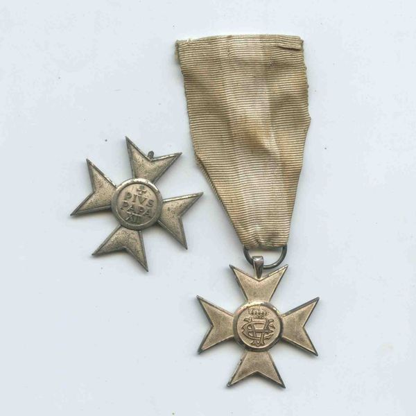 Lotto di 2 croci di anzianit�  - Asta Militaria, Medaglie e Ordini Cavallereschi - Associazione Nazionale - Case d'Asta italiane