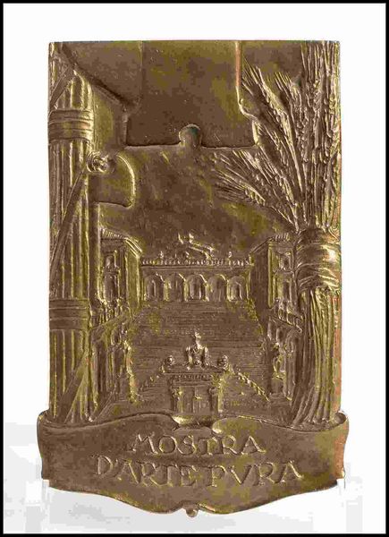 Placca Mostra d'Arte Pura  - Asta Militaria, Medaglie e Ordini Cavallereschi - Associazione Nazionale - Case d'Asta italiane