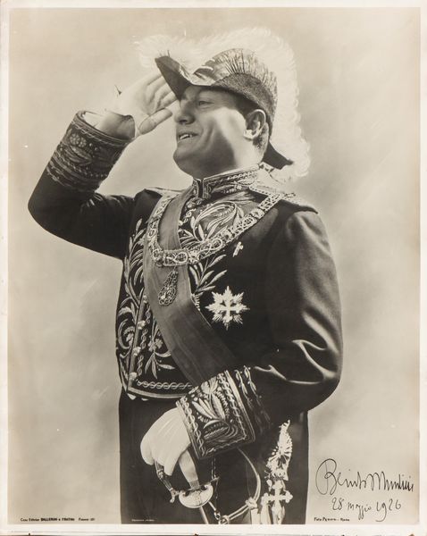 Stampa raffigurante Benito Mussolini 28 Maggio 1926  - Asta Militaria, Medaglie e Ordini Cavallereschi - Associazione Nazionale - Case d'Asta italiane