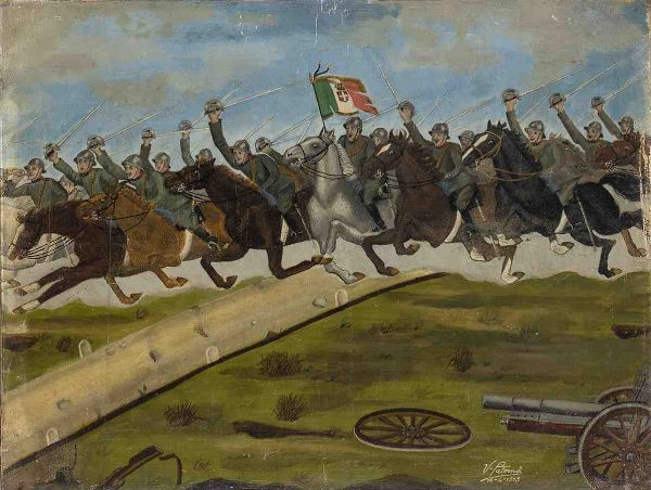 Carica di cavalleria, 1919  - Asta Militaria, Medaglie e Ordini Cavallereschi - Associazione Nazionale - Case d'Asta italiane
