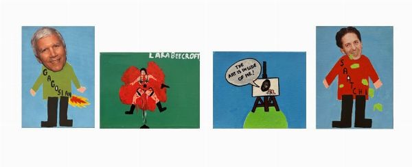 Laboratorio Saccardi : Lotto unico composto da 4 opere  - Asta Arte + contemporanea - Associazione Nazionale - Case d'Asta italiane