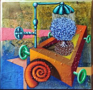 Luca Bruno - Un albero in corsa sotto la pioggia