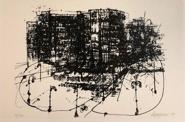 Renzo Vespignani : Senza titolo  - Asta Grafiche e multipli  - Associazione Nazionale - Case d'Asta italiane