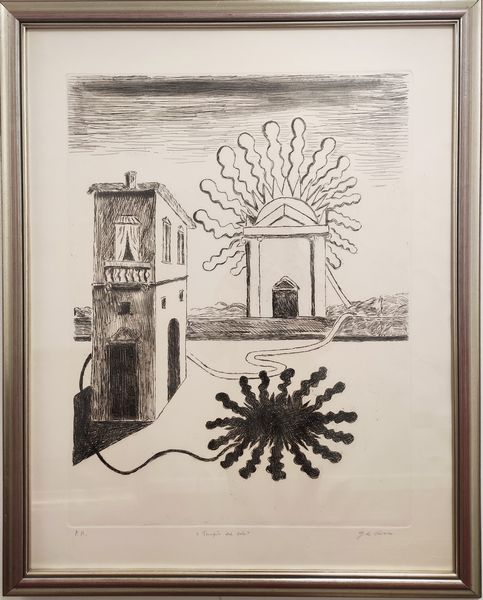 Giorgio de Chirico : Tempio del sole  - Asta Grafiche e multipli  - Associazione Nazionale - Case d'Asta italiane