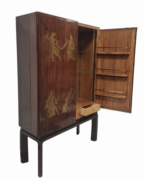 Produzione Italiana XX secolo : Mobile Bar  - Asta Design e oggetti d'arte  - Associazione Nazionale - Case d'Asta italiane